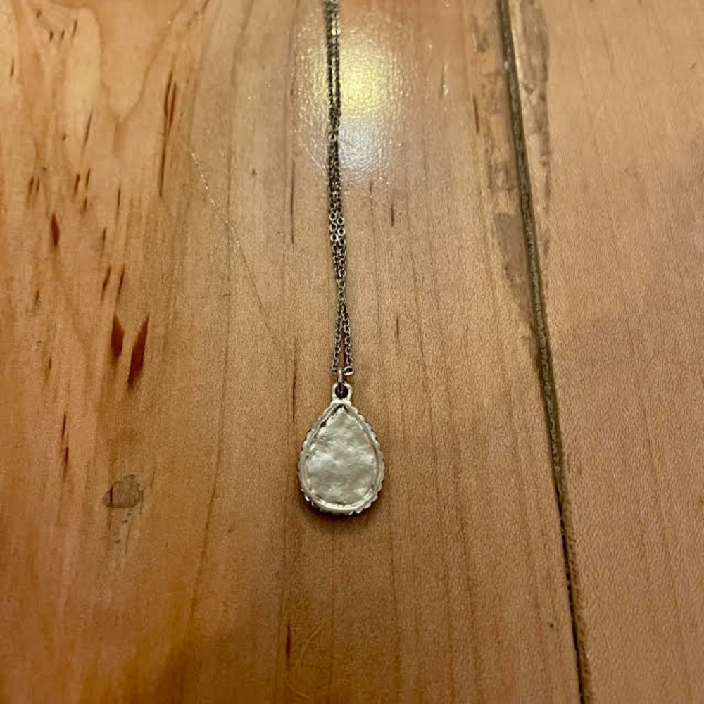 Teardrop Rhinestone Necklace - Picture 2 of 7